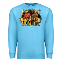 Ocean Blue livin that sports mom life Premium Sweatshirt - CowGirlArtShop
