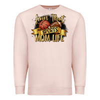 Pale Pink livin that sports mom life Premium Sweatshirt - CowGirlArtShop