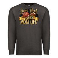 Smoke livin that sports mom life Premium Sweatshirt - CowGirlArtShop