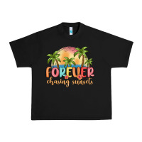 Black forever chasing sunsets Urban Heavy Tee - MaliasSmallBusiness