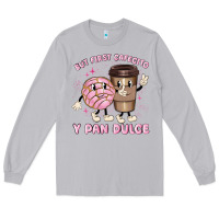 Moon Dust but first cafecito y pan dulce Long Sleeve Tee - MaliasSmallBusiness