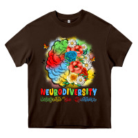 Chocolate Brown neurodiversity celebrate the spectrum Heavy Core Tee - JahusDesignShop