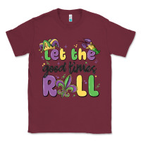 Burgundy let the good times roll Classic Tee - MaliasSmallBusiness