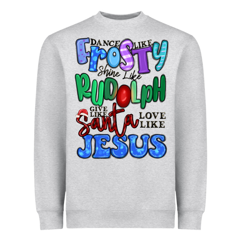 Dance Like Frosty Shine Like Rudolph Heavyweight Sweatshirt by MaliasSmallBusiness | Teevron