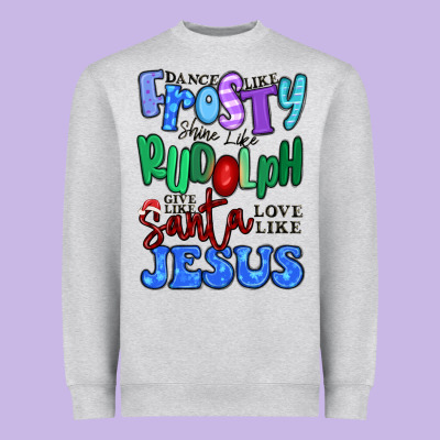 Dance Like Frosty Shine Like Rudolph Heavyweight Sweatshirt Designed By Maliassmallbusiness