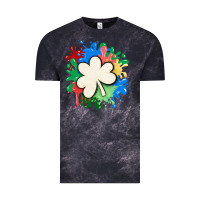 Cloud Black st patricks day shamrock autism Vintage Tee - MaliasSmallBusiness