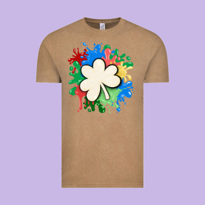 St Patricks Day Shamrock Autism Vintage Tee Designed By Maliassmallbusiness