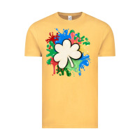 Vintage Mustard st patricks day shamrock autism Vintage Tee - MaliasSmallBusiness