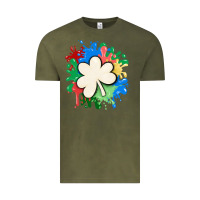 Vintage Olive st patricks day shamrock autism Vintage Tee - MaliasSmallBusiness