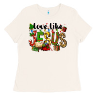 Bone Christmas love like jesus Ladies Tee - FaDigitalArtStudio