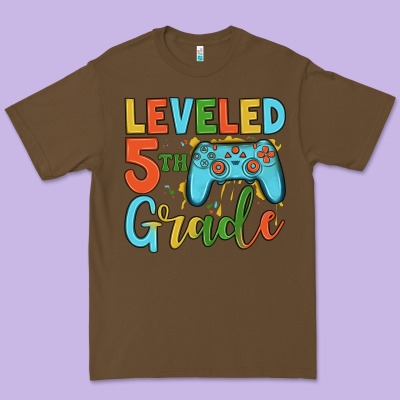 Leveled 5th Grade Premium Tee Designed By Jahusdesignshop