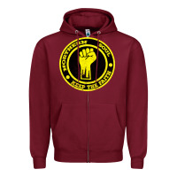 Burgundy Northern Soul Keep the Faith Zipper Hoodie - Bettercallsaul