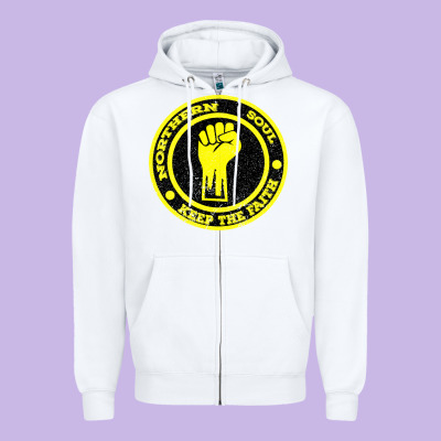 Northern Soul Keep The Faith Zipper Hoodie Designed By Bettercallsaul