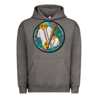 Pigment Tornado baseball with sunflower round earrings Urban Hoodie - BundleAndBundleShop
