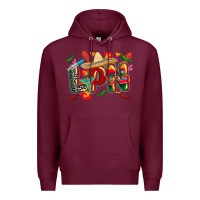 Burgundy cinco de mayo lpn Premium Hoodie - CowGirlArtShop