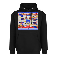 Black 4 th of july Heavyweight Hoodie - TumblerDesignByShophia