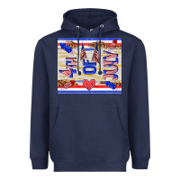 Navy 4 th of july Heavyweight Hoodie - TumblerDesignByShophia