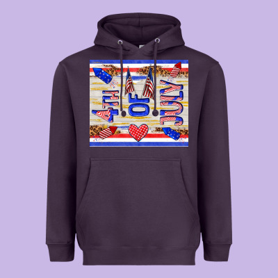 4 Th Of July Heavyweight Hoodie Designed By Tumblerdesignbyshophia