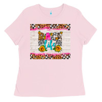 Bubblegum Pink race life Ladies Tee - HRA Design Shop