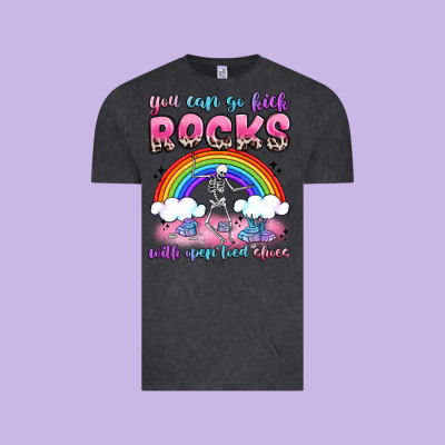 You Can Go Kick Rocks With Open Toed Shoes Vintage Tee Designed By Jahusdesignshop