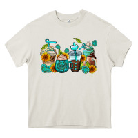 Cream gemstone coffee cups Heavy Core Tee - AdoDesignShop