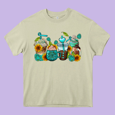 Gemstone Coffee Cups Heavy Core Tee Designed By Adodesignshop