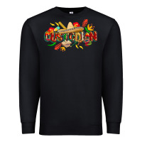 Black cinco de mayo custodian Premium Sweatshirt - CowGirlArtShop