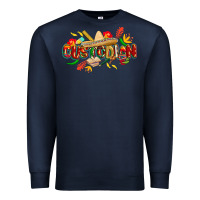 Navy cinco de mayo custodian Premium Sweatshirt - CowGirlArtShop