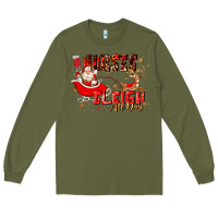 Army Green nurses sleigh all day Long Sleeve Tee - MaliasSmallBusiness