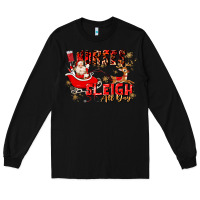 Black nurses sleigh all day Long Sleeve Tee - MaliasSmallBusiness
