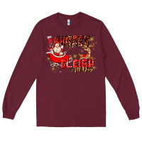 Burgundy nurses sleigh all day Long Sleeve Tee - MaliasSmallBusiness