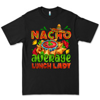 Black nacho average lunch lady  with nacho Premium Tee - AdoDesignShop