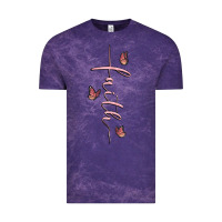 Cloud Purple faith cross Vintage Tee - MaliasSmallBusiness