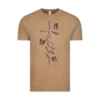 Vintage Coffee faith cross Vintage Tee - MaliasSmallBusiness