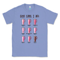 Colony Blue god says i am bible verse stanley Classic Tee - MaliasSmallBusiness