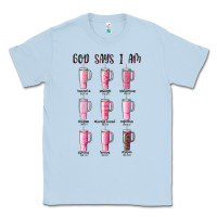 Dusty Blue god says i am bible verse stanley Classic Tee - MaliasSmallBusiness