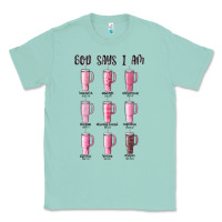 Seafoam god says i am bible verse stanley Classic Tee - MaliasSmallBusiness
