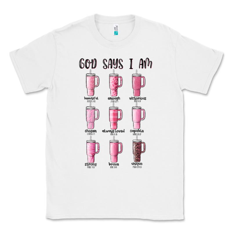 God Says I Am Bible Verse Stanley Classic Tee by MaliasSmallBusiness | Teevron