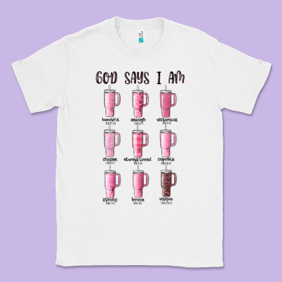 God Says I Am Bible Verse Stanley Classic Tee Designed By Maliassmallbusiness