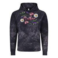 Cloud Black Floral Daisy Mother Vintage Hoodie - RanaPortraitStore