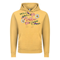 Vintage Mustard Floral Daisy Mother Vintage Hoodie - RanaPortraitStore