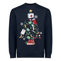 Nurse Christmas Tree Heavyweight Sweatshirt | Teevron