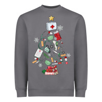 Storm nurse christmas tree Heavyweight Sweatshirt - MaliasSmallBusiness