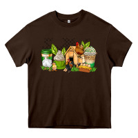 Chocolate Brown chicken coffee cups Heavy Core Tee - AdoDesignShop