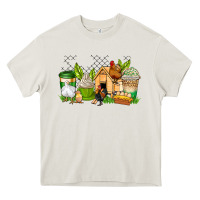Cream chicken coffee cups Heavy Core Tee - AdoDesignShop