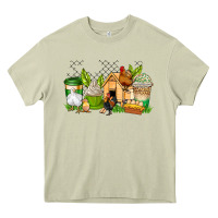 Mossy chicken coffee cups Heavy Core Tee - AdoDesignShop