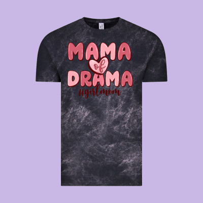 Mama Of Drama Girl Mom Vintage Tee Designed By Maliassmallbusiness