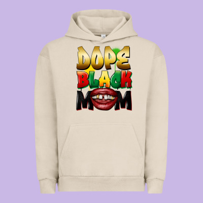 Dope Black Mom Urban Hoodie Designed By Fadigitalartstudio