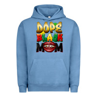 Pigment Pebble Blue dope black mom Urban Hoodie - FaDigitalArtStudio
