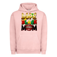 Pigment Salmon dope black mom Urban Hoodie - FaDigitalArtStudio